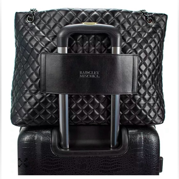 Badgley Mischka Handbags - Badgley Mischka Diana Weekender Diamond-Quilted Travel Bag